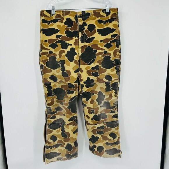 Vintage 1980’s Camo Pants Mens Columbia Gore-Tex Double knee Size Large Hunting